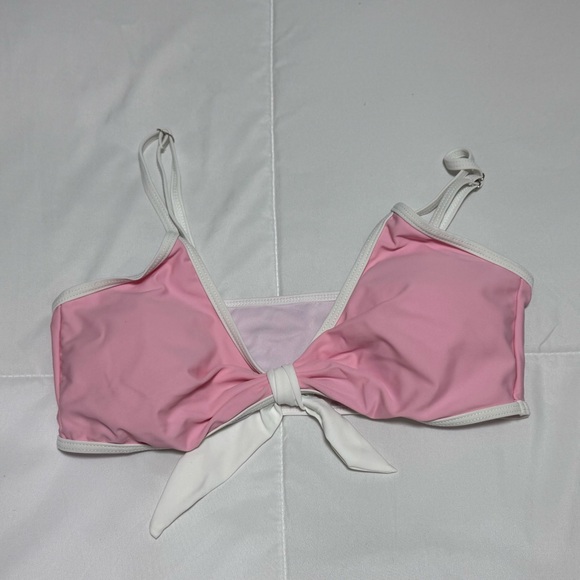 Other - Pink and White Bikini Top